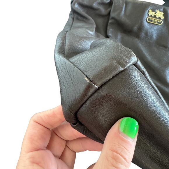 Coach Madison Isabelle Leather Satchel Brown - Picture 9 of 13